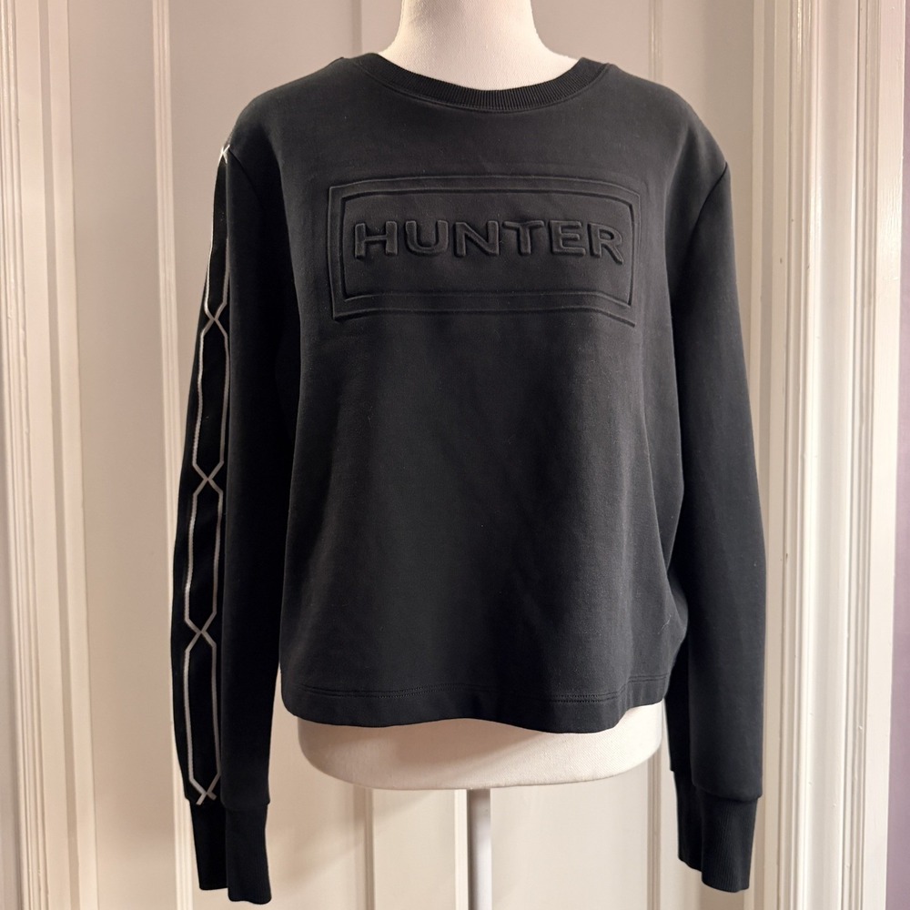Hunter for Target Limited-Edition 2018 Women's Black Crop Outerwear Sweatshirt L